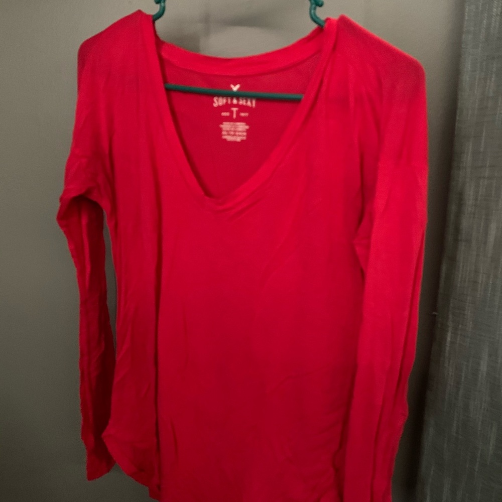 AE Red Soft and Sexy Tee
